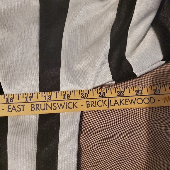 Vintage Adidas Track Jacket Size S Y2k Glossy Black White Stripes Zip Pockets - Picture 6 of 8